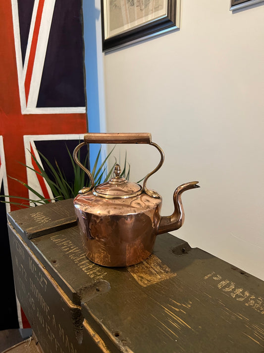 Vintage Copper Teapot Kettle Rustic Home Décor Decorative Farmhouse