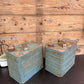 2x Vintage Metal Oil Can Tank Tin Rustic Retro Garage Shelf Décor