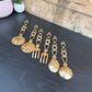6x Vintage Brass Cutlery Fork & Spoons Decorative Boho Home Job Lot