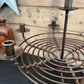 Rustic Candle Stick Holder Circular Metal Candle Arbour Stand Steampunk Vintage Decor