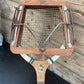 Vintage Retro Greys of Cambridge Tennis Racket & Press Sport Memorabilia Décor Display