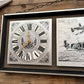 Battle Of Britain Memorial Wall Clock & Plaque In Frame Vintage Retro