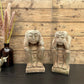 Vintage Statue Hear No Evil Speak No Evil PAIR Buddha Garden Ornament
