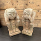 Vintage Statue Hear No Evil Speak No Evil PAIR Buddha Garden Ornament