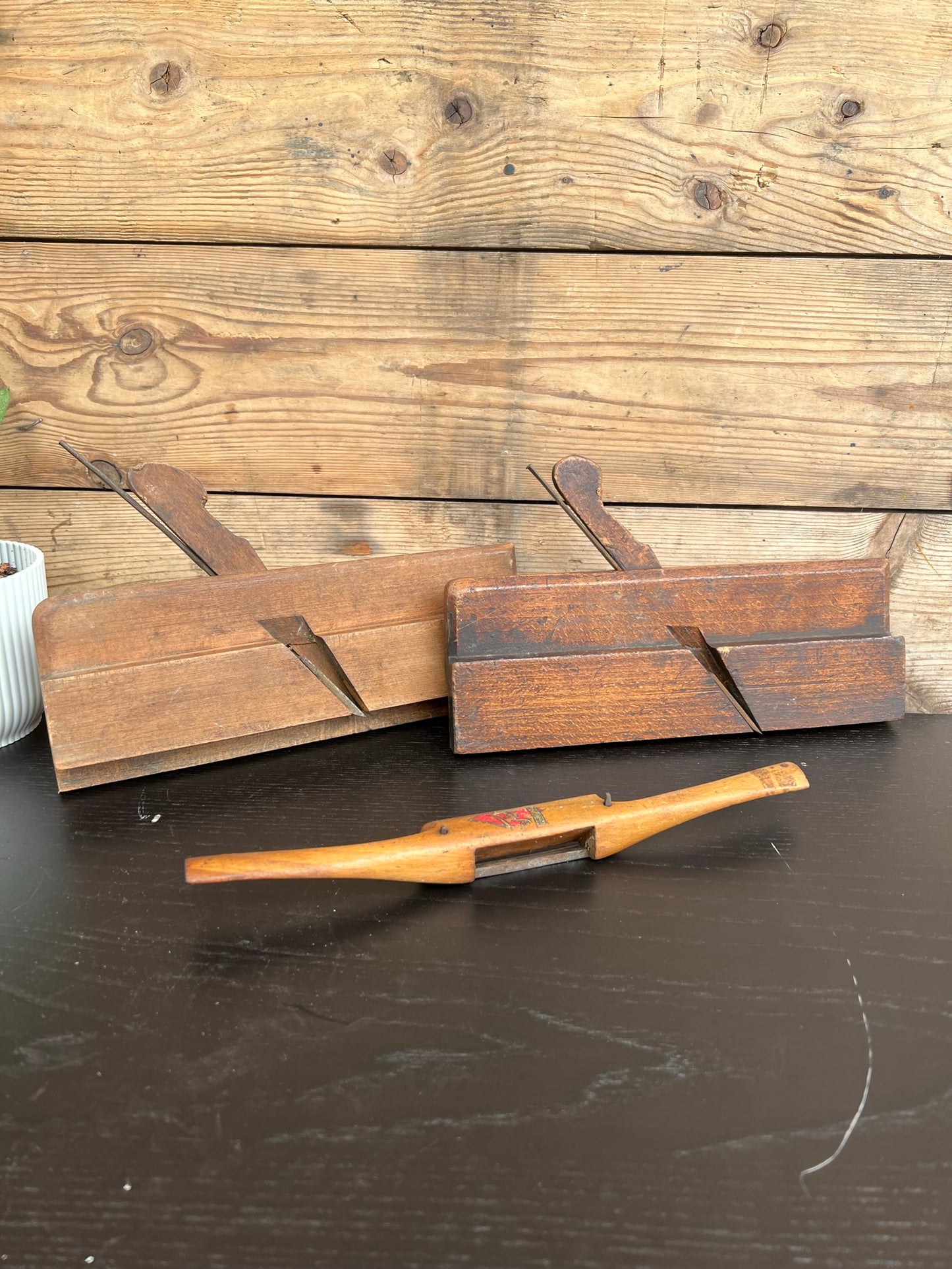 3x Vintage Wood Hand Plane Job Lot Toga Spokeshave & Moulding Planes