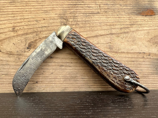 Vintage Folding Pit Belt Knife Humphreys Radiant from Sheffield - Hayden Nilos