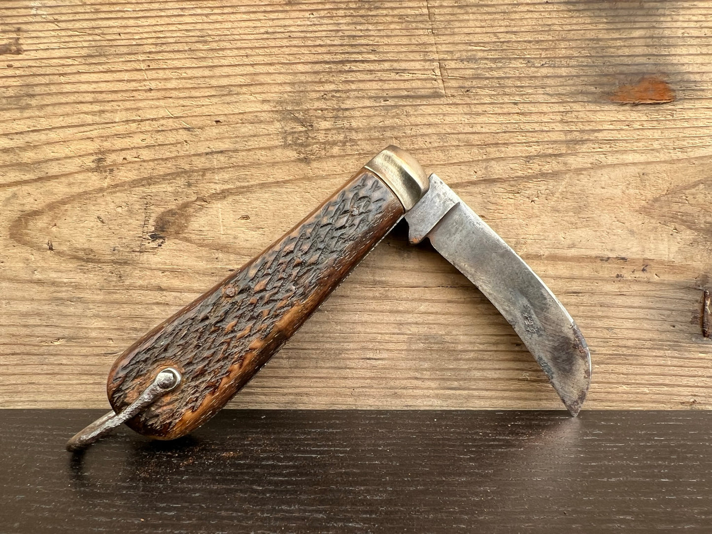 Vintage Folding Pit Belt Knife Humphreys Radiant from Sheffield - Hayden Nilos