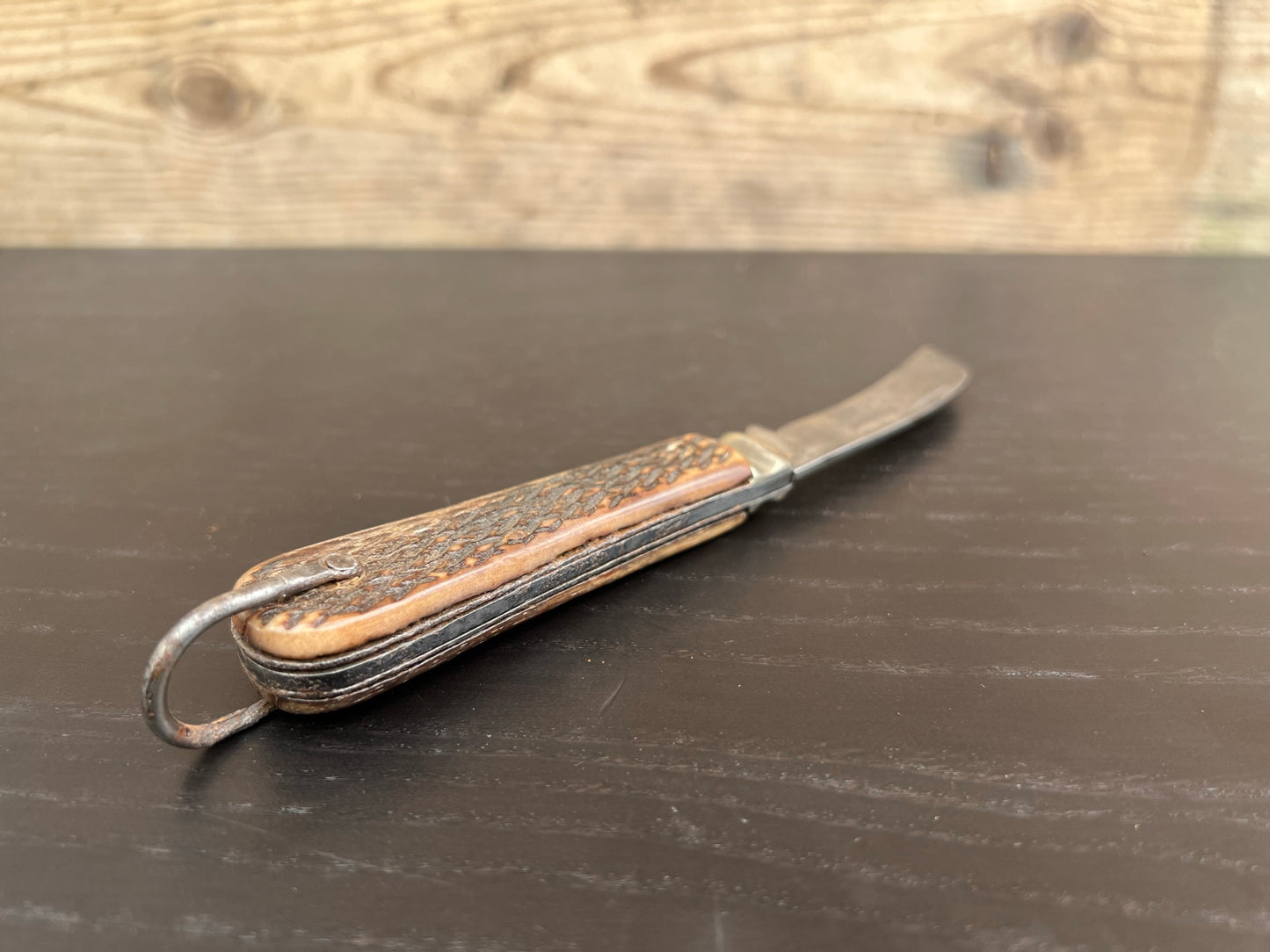 Vintage Folding Pit Belt Knife Humphreys Radiant from Sheffield - Hayden Nilos