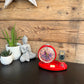 Vintage 1960s Wind Up Mao Zedong Chinese Alarm Clock Flip Calendar Retro Collectable