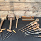 Vintage Wooden Old Tool Job Lot 20x Items Woodwork Workshop