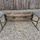 Rustic Folding Wooden Trestle Table Vintage Dining Military Army Reclaimed Home Camping Garden BBQ