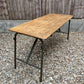 Rustic Folding Wooden Trestle Table Vintage Dining Military Army Reclaimed Home Camping Garden BBQ