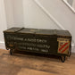 Vintage Wooden Ammo Box Side Table 1983 Rustic Storage Chest Industrial Trunk Home Coffee Table