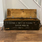Wooden Ammo Box Vintage 1982 Rustic Storage Chest Industrial Trunk Home Coffee Table