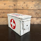 Rustic First Aid Metal Ammo Box 50cal Army Medic Distressed Industrial Decor