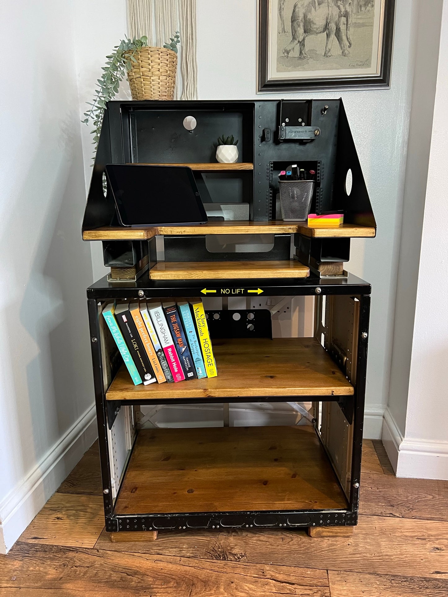 Military Aircraft Table Unique Console Desk Reclaimed Home Office Aviation Furniture