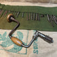 Vintage Retro Hand Brace Drill and Tool Roll With Auger Drill Bits