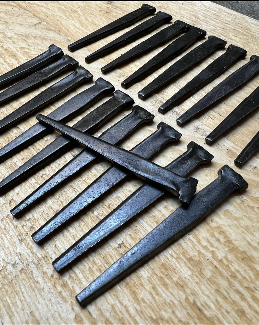 10x Iron Floorboard Nails Job Lot Traditional 3" or 4" Rustic Iron Dec