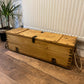 Vintage Wooden Ammo Box Rustic Chest Blanket Box Industrial Side Coffee Table
