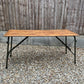 Wooden Folding Trestle Table Rustic Industrial Home Reclaimed Ex British Army Lightweight