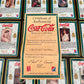 2x Vintage Coca Cola Metal Art Collectors Cards In Tin Retro Collectable Advertising Display