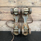 Vintage Rollfast Deluxe Metal Roller Skate Made In USA Rustic Display Collectors