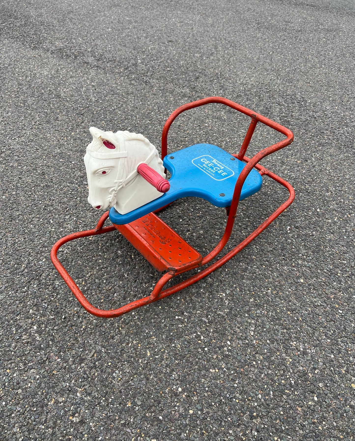 Vintage Tri-Ang Gee-Gee Rocker Metal Rocking Horse Classic Triang Retro Toy