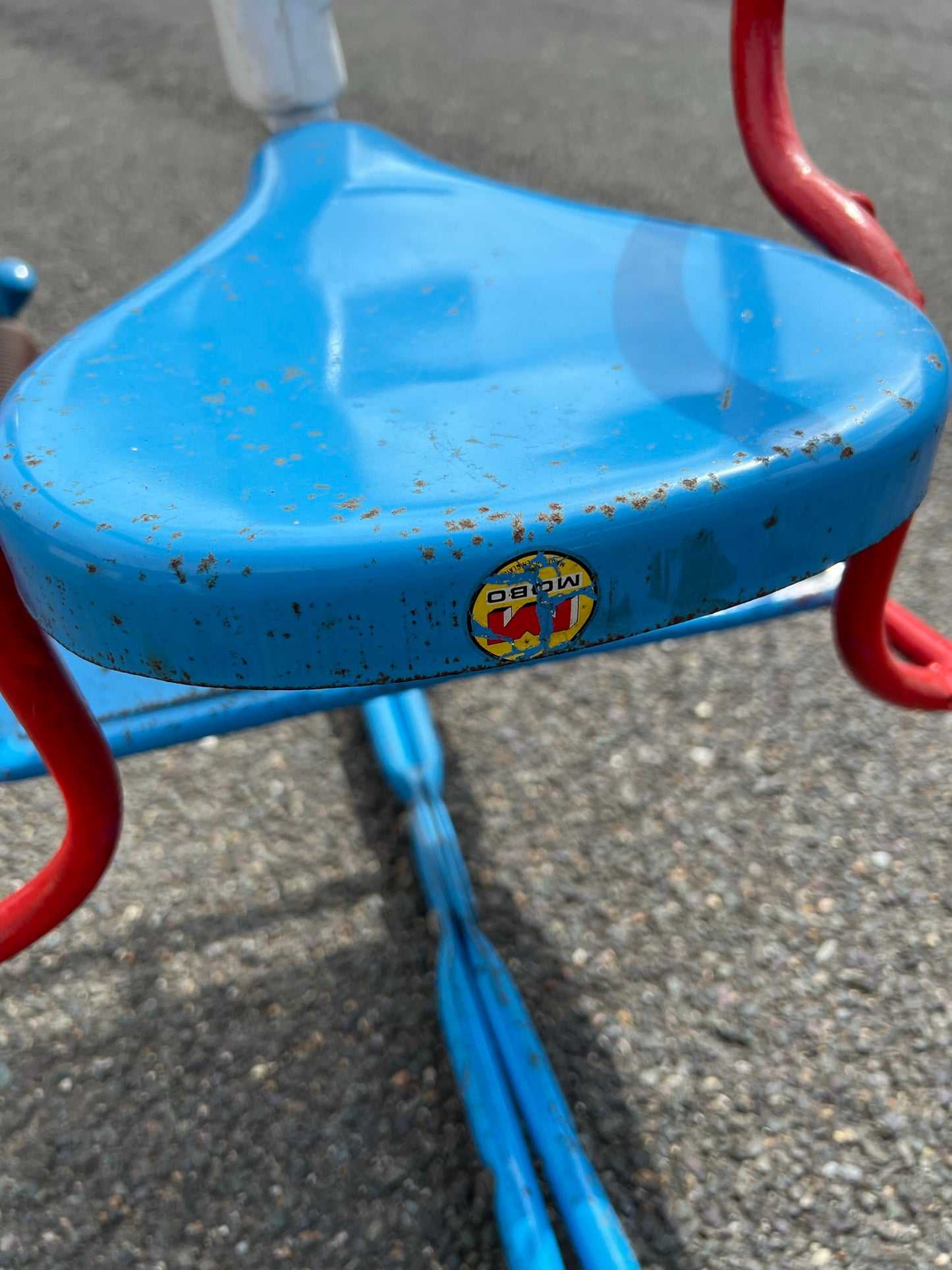 Vintage MOBO Metal Rocking Horse On Springs Classic Retro Toy