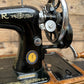 Vintage Singer Sewing Machine 1950 Hand Crank With Hard Case & Extras