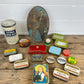 18x Vintage Tin Job lot Collectable Tobacco Tins Rustic Décor Vintage Display