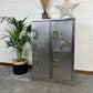 Vintage Industrial Metal Locker Stripped Bare Steel Rustic Home Décor Storage