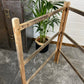 Antique Wooden Folding Clothes Airer Leather Bound Vintage Dryer Ladder Horse