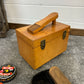 Vintage Wooden Shoe Shine Box Shoe Rest With Extra Laces Brushes