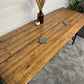 Rustic Vintage Wooden Folding Trestle Table 1952 Industrial Farmhouse Dining Garden Reclaimed Army