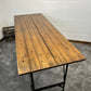 Rustic Vintage Wooden Folding Trestle Table 1952 Industrial Farmhouse Dining Garden Reclaimed Army