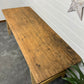 Rustic Industrial Trestle Table Top Wooden Vintage Table Farmhouse Wedding Chic