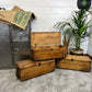 Rustic Vintage Wooden Ammo Box Ex Army Storage Chest Toolbox Gift Box Man Cave
