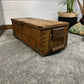Rustic Vintage Wooden Ammo Box Ex Army Storage Chest Toolbox Gift Box Man Cave