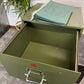 Vintage Veteran Series Large Metal Retro Industrial Tabletop Storage Filing Cabinet British Made