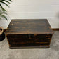 Vintage Wooden Blanket Box Rustic Home Storage Seat Toy Chest Trunk