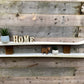 Rustic Handmade Reclaimed Ski Shelves