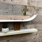 Rustic Handmade Reclaimed Ski Shelves
