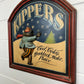 Vintage Wooden Hand Painted Kippers Advertising Sign Fisherman Farmhouse Decor Sign Restaurant Bar Display