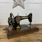 Vintage Singer Sewing Machine 28K Dates 1908 Hand Crank With Case & Original Key.