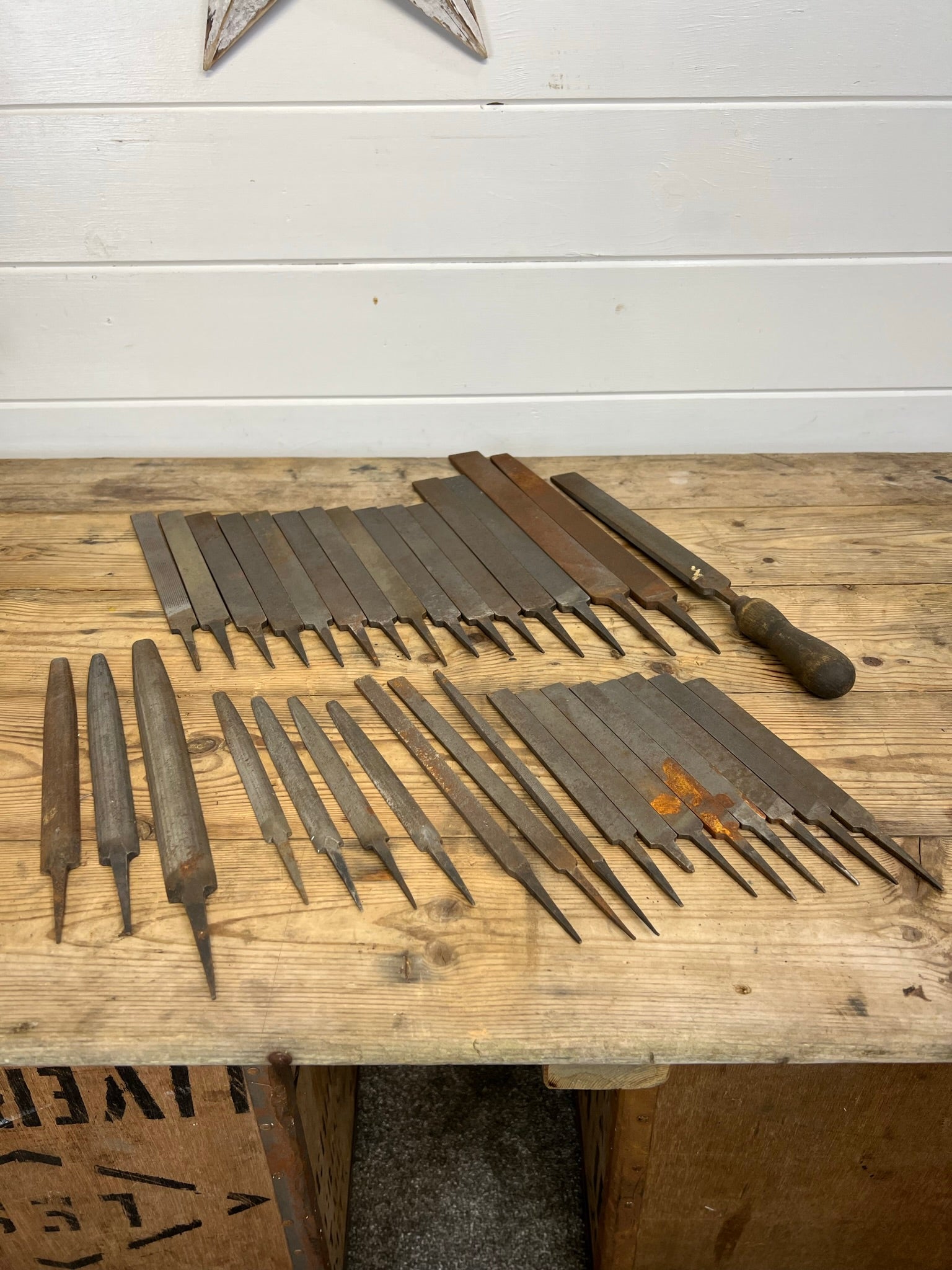 34x Vintage Sheffield Steel Metal Rasp Files JOB LOT Vintage Woodwork ...