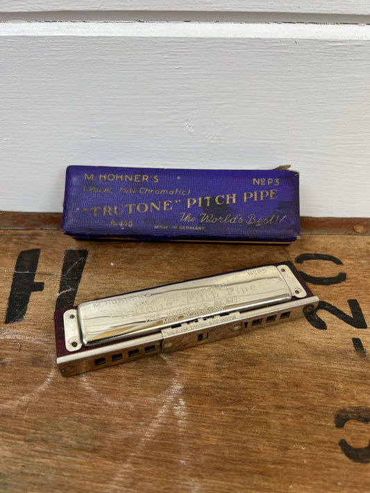 Vintage 1930's Trutone Pitch Pipe No.P3 Harmonica M. Hohners