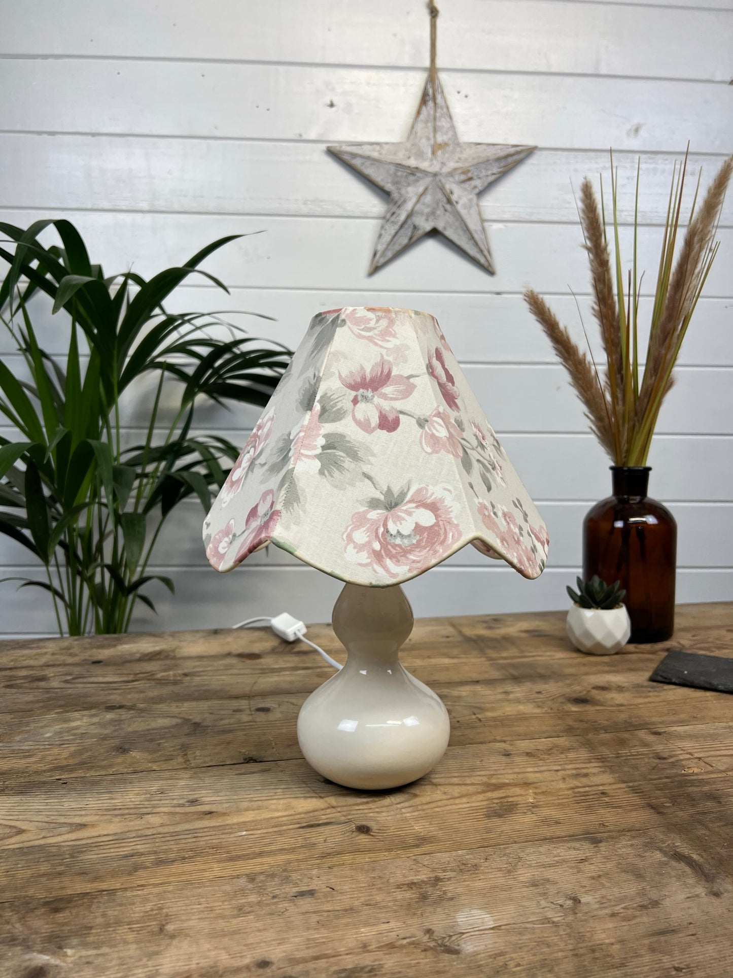Vintage Style Floral Home Lamp Desk Side Lamp Vintage Classic Style Table Lamp
