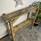 Rustic Entryway Console Table Narrow Hallway Side Table Reclaimed Shabby Chic Distressed