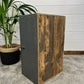Vintage Grey Wooden Storage Box Trunk Tool Chest Toolbox Side Table