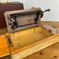 Vintage Singer Sewing Machine 185K Dates 1959 Rare Hand Crank With Case